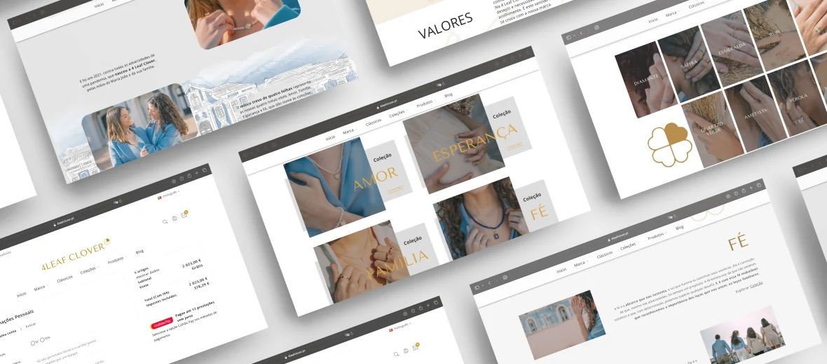 Design do website 4 Leaf Clover
