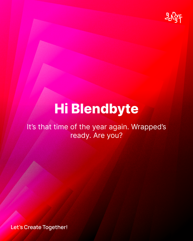 Blendbyte Post sobre o nosso Spotify Wrapped