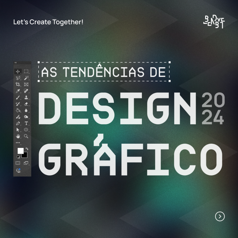 Blendbyte Post sobre as Tendências de Design Gráfico